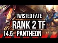 TWISTED FATE vs PANTHEON (TOP) | Rank 2 TF, 6/1/7, Rank 9 | EUW Challenger | 14.5