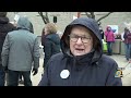 eastern iowans protest president trump’s recent executive orders