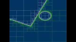 Quadtree with 2D line visualization