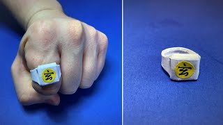 Origami Akatsuki Ring | How to Make a Paper Zetsu Akatsuki Ring Naruto | Easy Origami ART