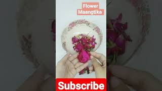 Flower Maangtika|| #howtomake #diy #shorts #youtubepartner #jewellery #flowers #maangtikka