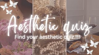 Find your aesthetic quiz 🩰🪞🦢