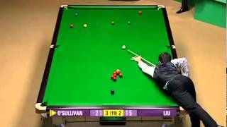 Ronnie O'Sullivan vs Liu Chuang Frame 5   9   World Snooker Championship 2008