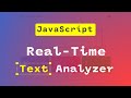 Real-Time Text Analyzer Project - Segmenter API - JavaScript Project - Hindi/Urdu