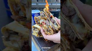 Steak Fajita Quesadilla #ad | Over The Fire Cooking by Derek Wolf