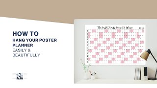 How to Hang a Large Wall Calendar | 5 Easy Damage-Free Methods for Poster Calendars