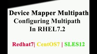 Configure Multipath In Redhat Enterprise Linux Server 7 | Native Maltipathing | RHEL 7 |CentOS7