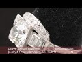 1.70 ct old european cut diamond platinum ring