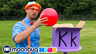 Learn the Alphabet with ABC Boxes | Blippi! | Kids Songs | Moonbug Kids