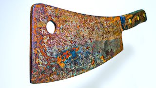 I Restore This Rusty $300 Butchers Knife