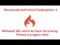 How to Download and Install Codeigniter 4 on Localhost Xampp | Whoops! We seem to have... Problems