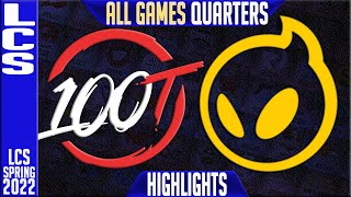 100 vs DIG Highlights ALL GAMES | LCS Lock In Quarterfinals | 100 Thieves vs Dignitas