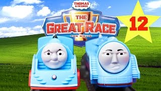 THOMAS AND FRIENDS THE GREAT RACE #12 | TRACKMASTER SHOOTING STAR GORDON Kids Playing Toy Trains