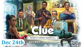 Clue: Secrets Under Snowfall - Advent Calendar (Dec 24th)