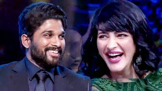 Actress Shruti Haasan Laugh Out Loud For Allu Arjun's Ultimate Comedy On Stage