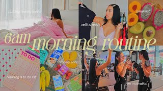 6AM morning routine🌱 changing my life, building healthy habits, gym motivation, grocery shop 2026