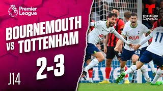 Highlights & Goals: Bournemouth vs. Tottenham 2-3 | Premier League | Telemundo Deportes