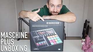 MASCHINE PLUS Unboxing Mashup + First Beat!!