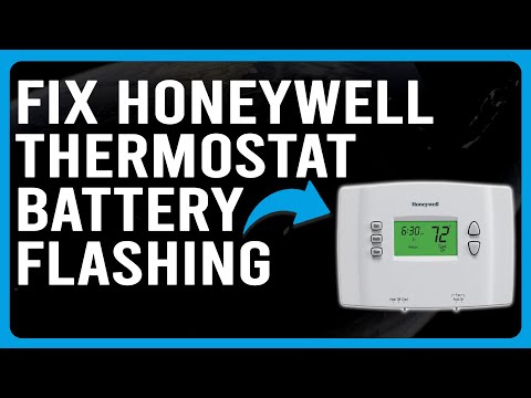 Why is my thermostat flashing battery?