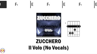 ZUCCHERO Il Volo NO VOCALS FCN GUITAR CHORDS \u0026 LYRICS