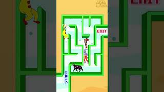 Will Jax Help Pomni escape Lava pit Trap? Maze Game | Impossible 🤣🤔TADC | Funny Animation #shorts