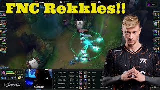 FNC Rekkles Solo Kills Comp With AD Kennen In Showmatch!!