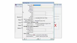 W-2/1099 Forms Filer - Creating New Payers