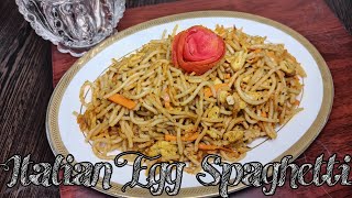 Self-made Masala with Egg Spaghetti Recipe||ইতালিয়ান স্টাইলে সহজ পদ্ধতিতে ভেজিটেবল এগ স্প্যাগেটি||