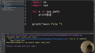 Sys.path.append Module Not Found Error solve it python