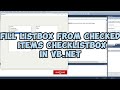 How to fill ListBox from checked items Checklistbox in vb.net