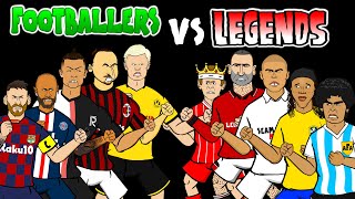 ⚽️FOOTBALLERS vs LEGENDS⚽️ feat. Messi Ronaldo Ronaldinho Cantona & more! Frontmen Season 1.8