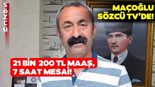 Maaşlar 21 Bin 200'e Yükseldi! Tunceli Belediye Başkanı Maçoğlu Sözcü TV'de Açıkladı