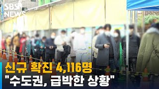 신규 확진 4,116명 역대 최다…\