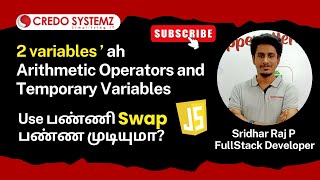 Javascript for Beginners | Swap 2 Variables | Arithmetic Operators | Variable #JavaScript | Day 8