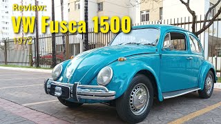 Andando no CLÁSSICO VW Fusca 1500 {Fuscão} 1972 - Review