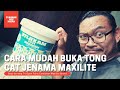 DIY:29 Cara mudah buka tong cat plastik Maxilite #DIYSyahman