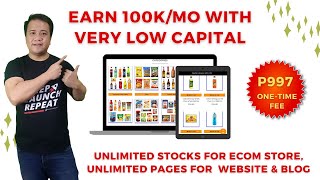 [Tagalog] Your own ecommerce store + website + blog for only P997 (one-time fee). No hosting fees