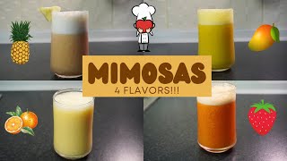 How To Make Mimosas, 4 Easy Brunch Mimosa And Mocktail Recipes