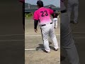 24.04.14 清水クラブvsスラッガーズ　ホームラン② softball スポーツ ソフトボール 男子ソフトボール 野球 ホームラン 死球 痛い