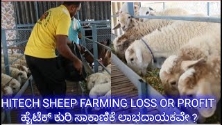 sheep farming in hitech sheds loss or profit ?.ಹೈಟೆಕ್ ಶೆಡ್ನಲ್ಲಿ ಕುರಿ ಸಾಕಾಣಿಕೆ ಲಾಭದಾಯಕವೇ? ರೈತರಿಗೆ ?