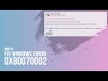 How to fix Windows Update Error 0x80070002 (Method 01)