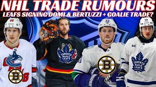 NHL Trade Rumours - Leafs Goalie Trade? Necas to Canucks or Bruins? Jets Hire Arniel & UFA Rumours