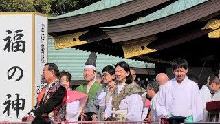 真清田神社 令和二年節分祭 豆まき（ゲスト 紺野美沙子さん）