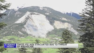 Stragglers pack up as Swiss village is evacuated under rockslide threat