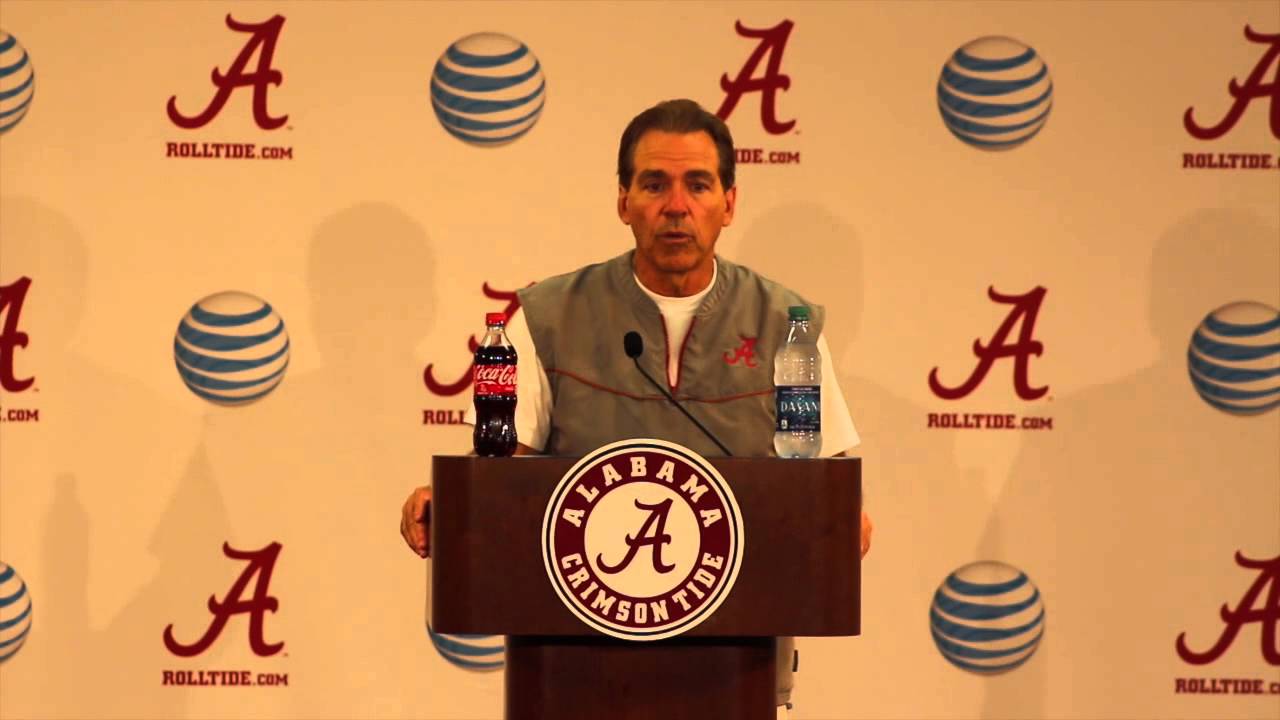 Nick Saban Final Press Conference Before Texas A&M - YouTube