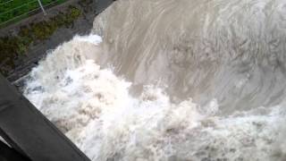 Hochwasser 2.6.2013 Oberstdorf die Iller