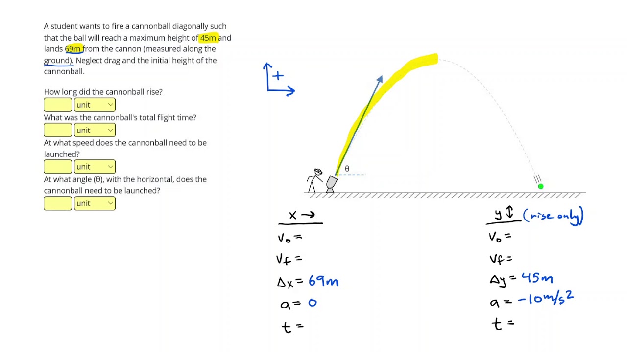 Projectile Motion Practice Problems