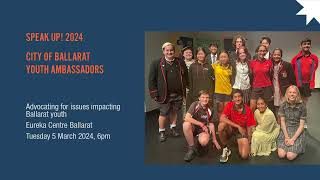 Speak Up! Ballarat Youth Ambassadors 2024