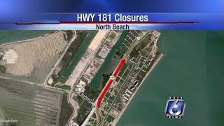 Highway 181 will be closed from Burleson to Beach Avenue