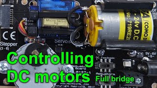 15 - Controlling DC Motors - Full-Bridge Motor Control (E-blocks 2)